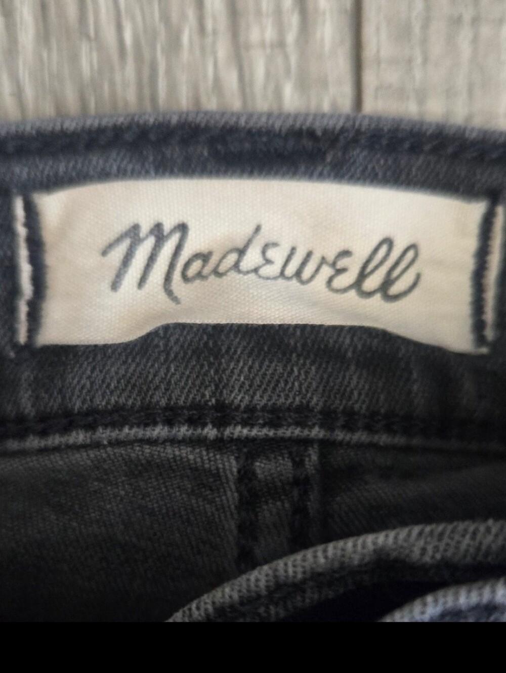 Madewell Straight-Leg High-Rise Jeans in Washed Black #236 - Picture 2 of 8